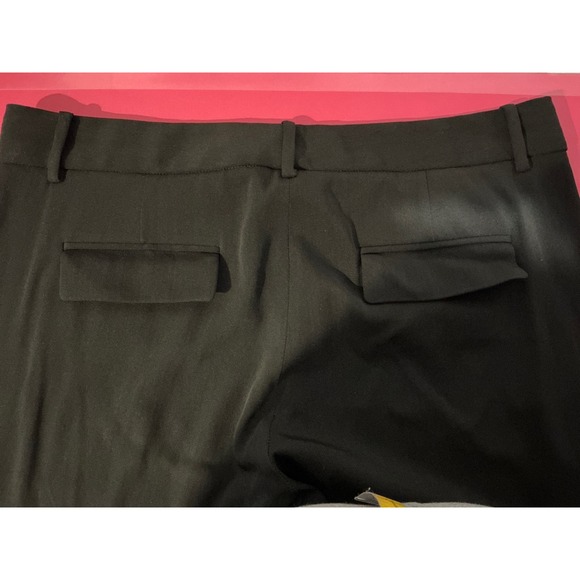 Theory Womens Black Dress Pants Sz 10 Wool Silk Blend Career Trousers Classic - Picture 9 of 9
